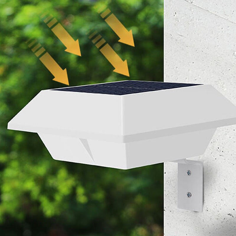 Solar UFO Shape Design Fence Light LED Outdoor Wall Lamp