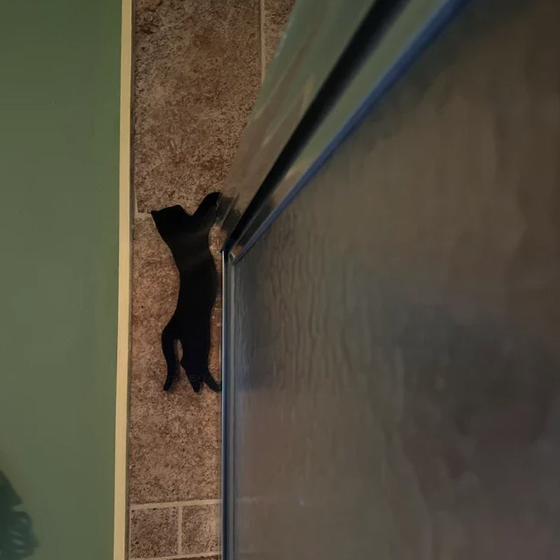 Black Cat Door Corner Sign Decoration