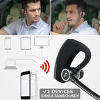 Bluetooth V8S Headset with Noise Cancellation, 8-Hour Playback and 10 m Range