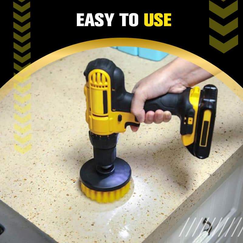 Electric drill brush