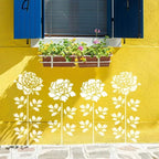 DIY Decoration - Garden Fence Large Flower Drawing Templates