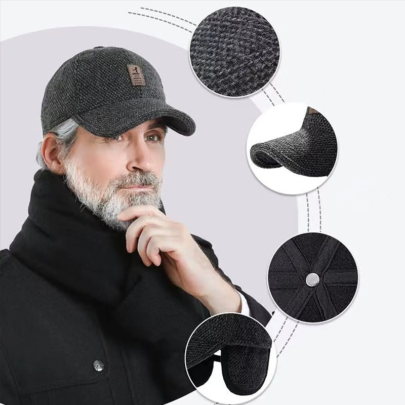 Winter baseball cap with ear protectors