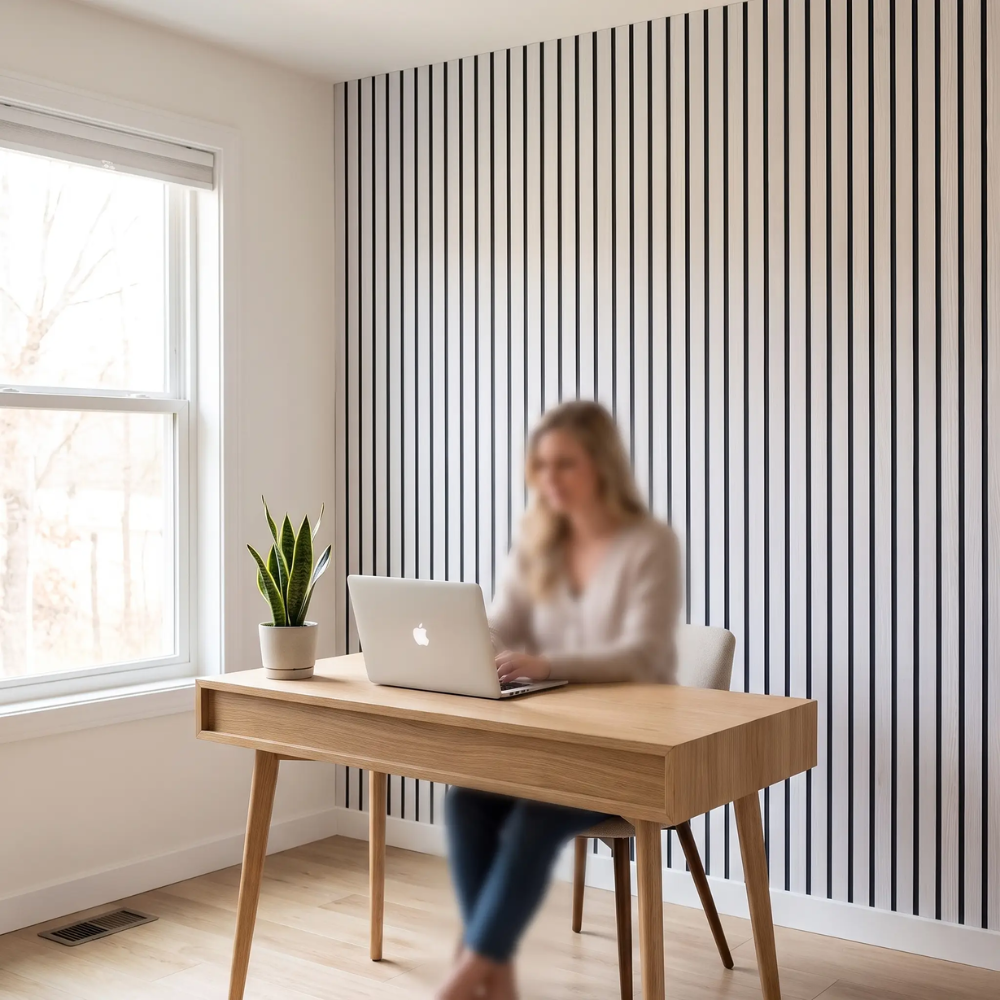WoodLook Wall Panels – Self-Adhesive 3D PVC Wall Covering for Quick Living Effect