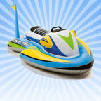 Inflatable Jet Ski Pool Float for Kids, Leak-Proof PVC Design