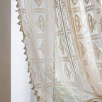 Rhombus Plaid Diamond Pattern Curtain