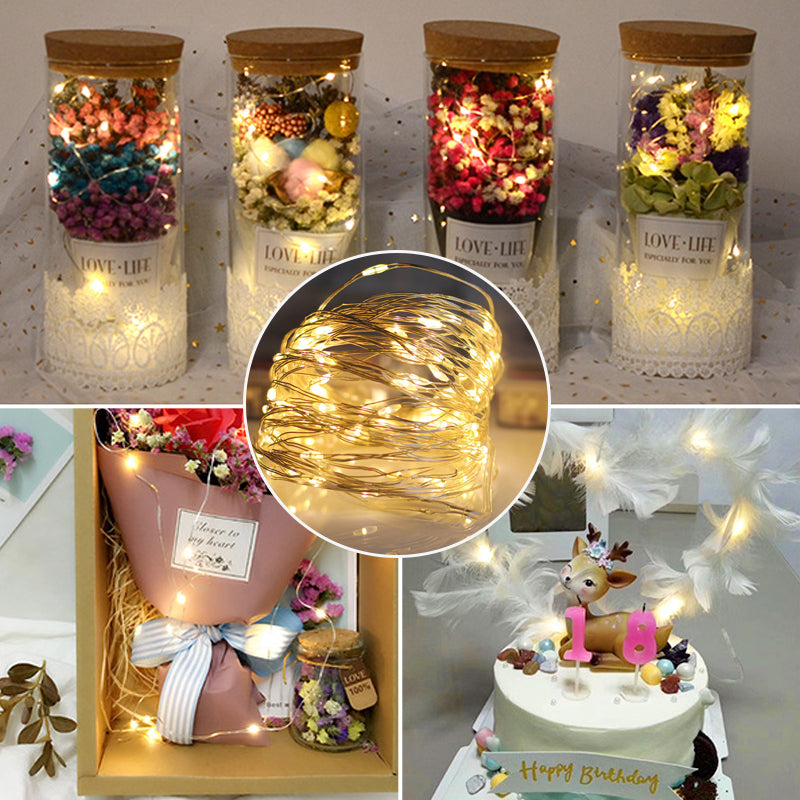 USB Remote Control Copper Wire Light String for Holiday Decoration