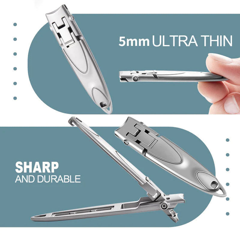 Ultra-slim portable nail clipper