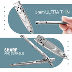 Ultra-slim portable nail clipper