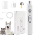 Rechargeable Electric Dog Nail Grinder with Polisher Wheel for Small and Large Pets