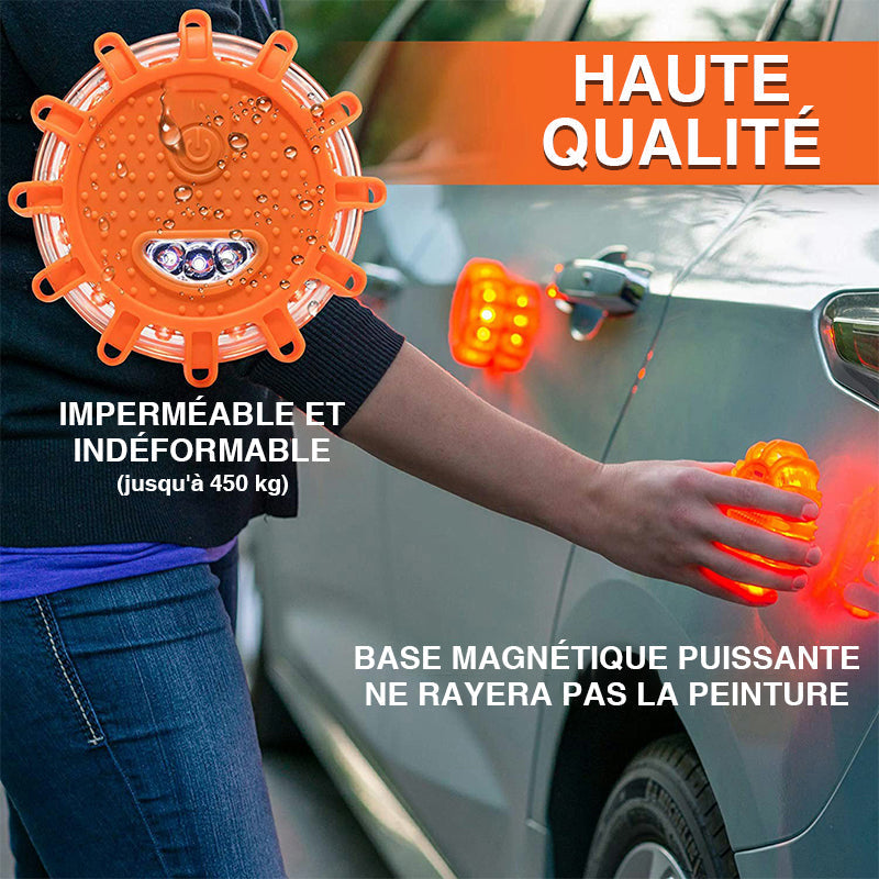 Blinking warning light with LED