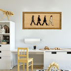 The Beatles framed Abbey Road portrait