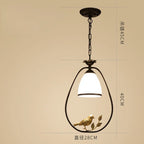 GlassAura | Modern chandelier made of glass & iron
