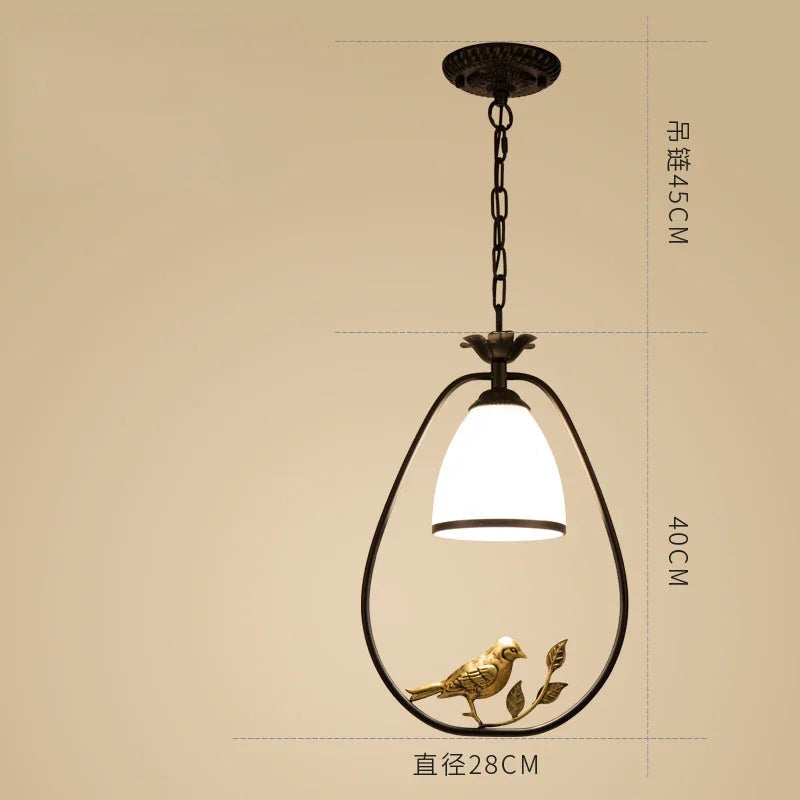GlassAura | Modern chandelier made of glass & iron