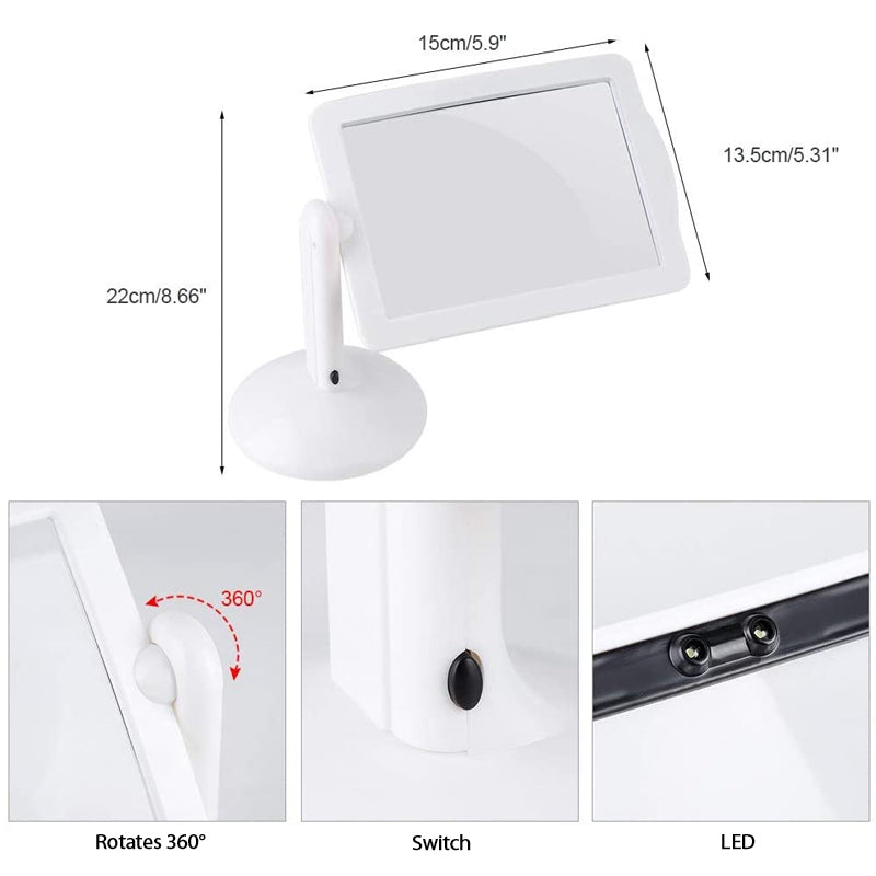 Hands-Free LED Desk Magnifier – 3X Magnification for Precision Work