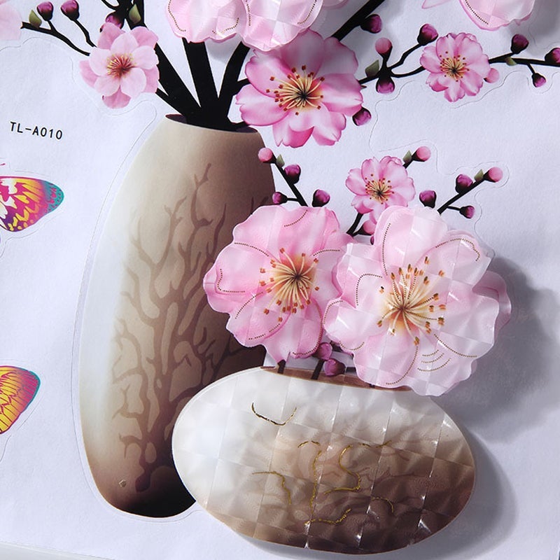 DIY Plant Vase 3D Stereo Sticker Self-Adhesive