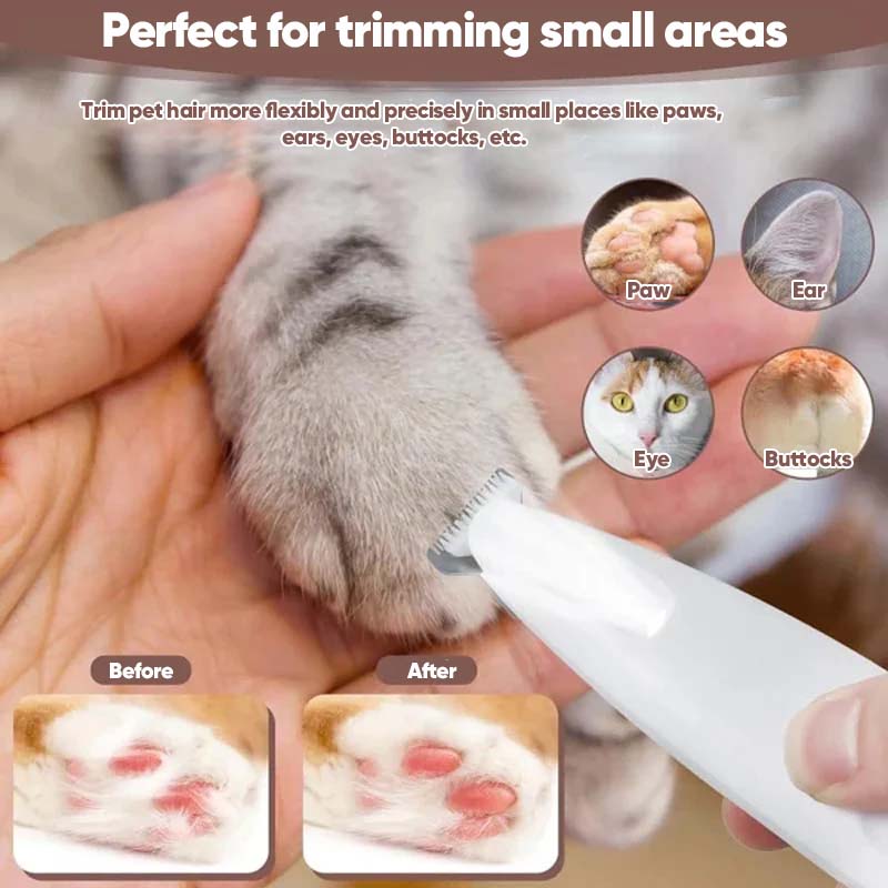 Pet Hair Clipper with LED Light