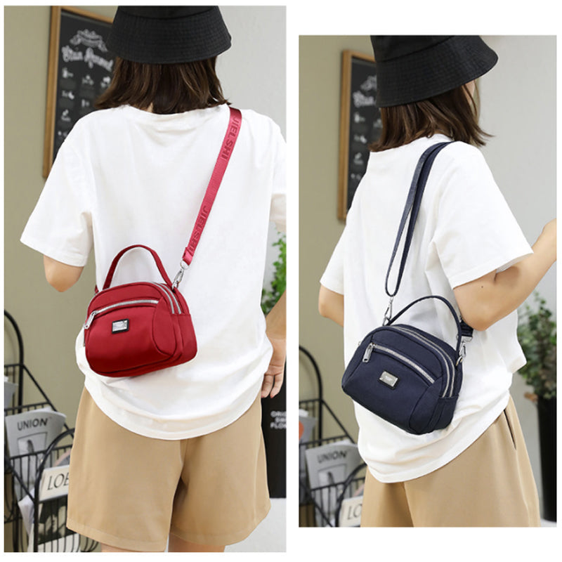 Light solid nylon shoulder bag