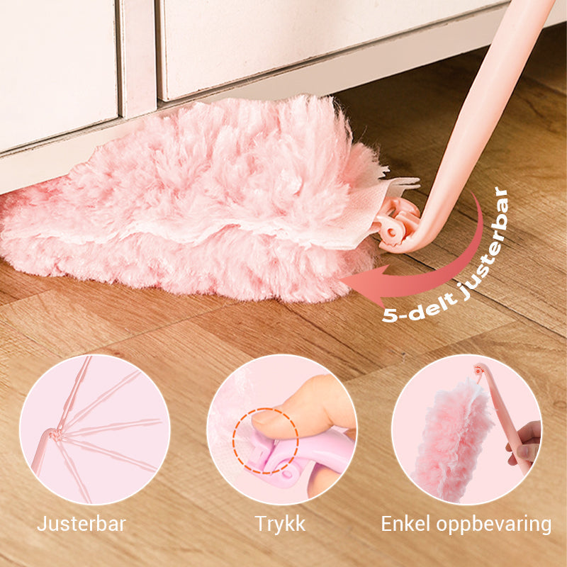 Folding reusable dust brush for cleaning