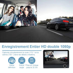 Tachograph with 3 HD lenses