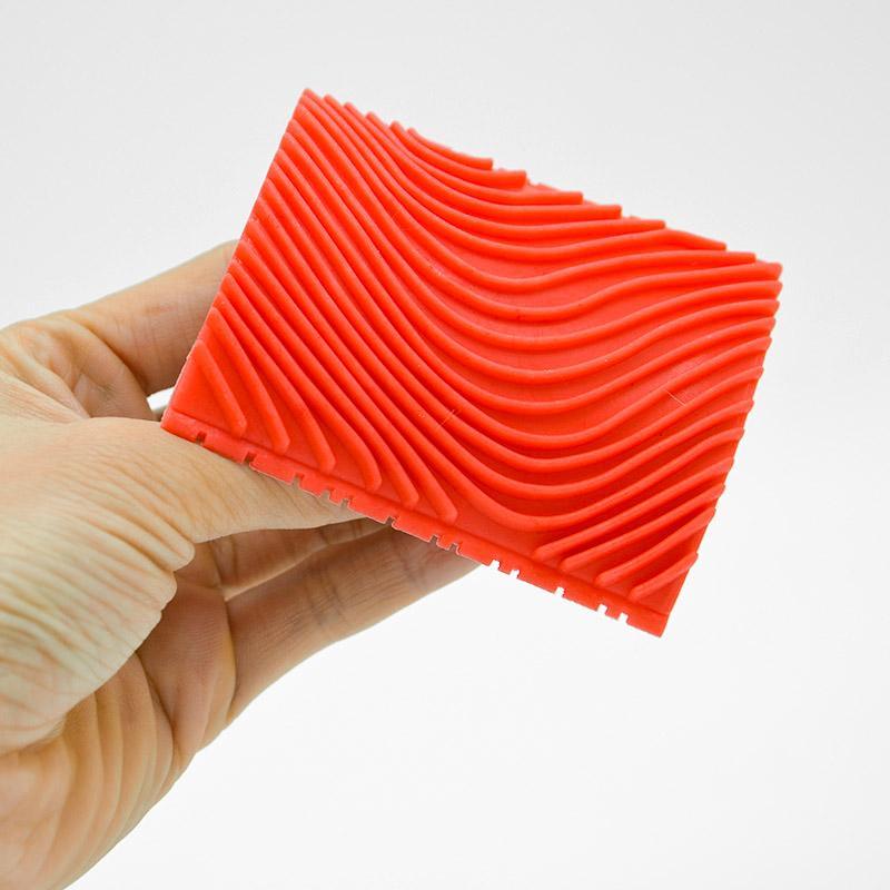Wood grain rubber form tool