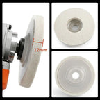 Wool polishing disc