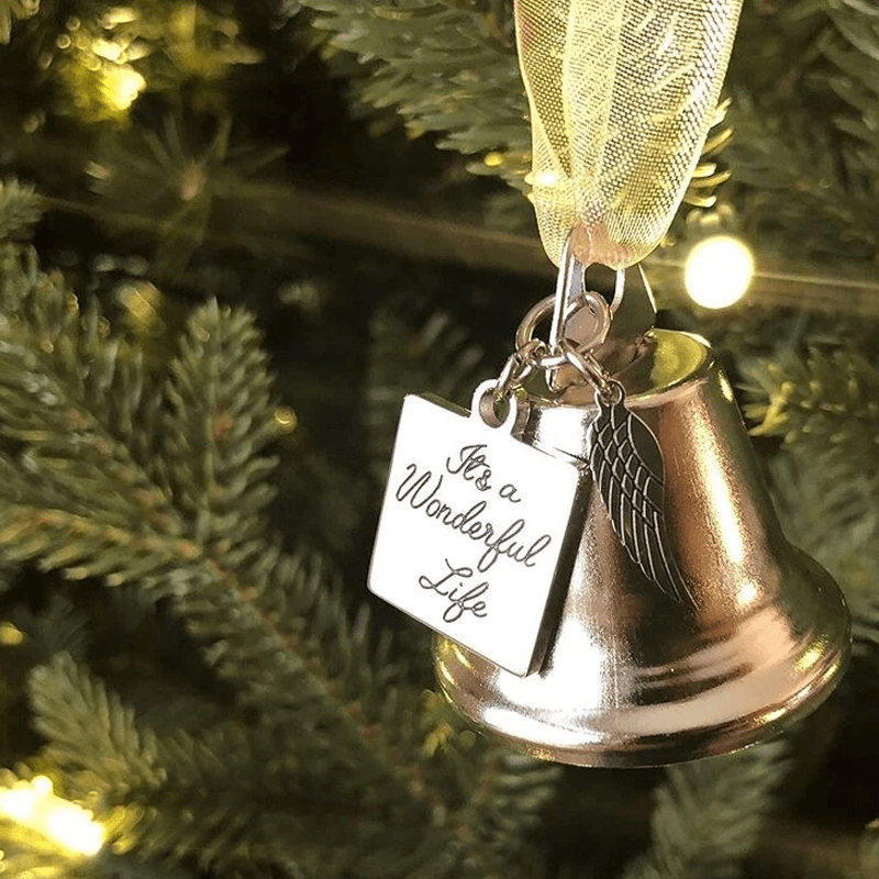 🎄Christmas Tree Memorial Ornaments Angel Wings Bell Hangings Hanging Decoration