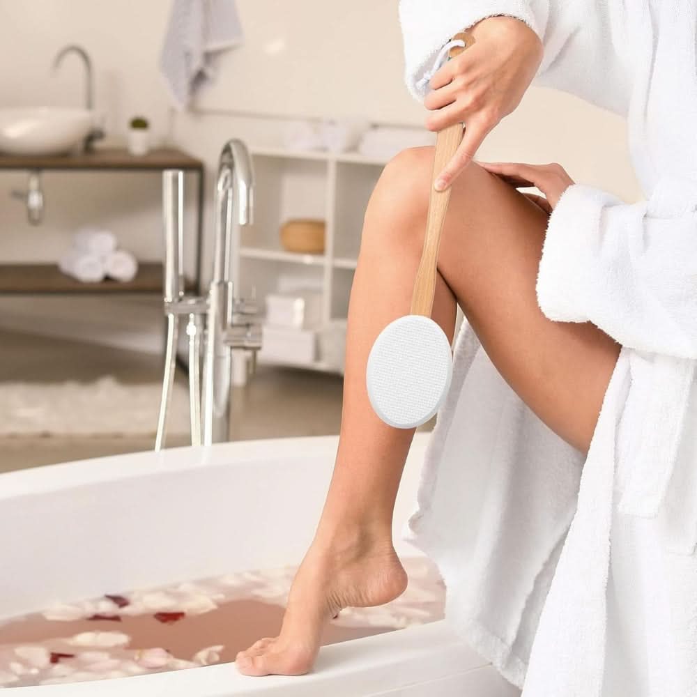 Non-Slip Lotion Applicator Sponge Brush for Body