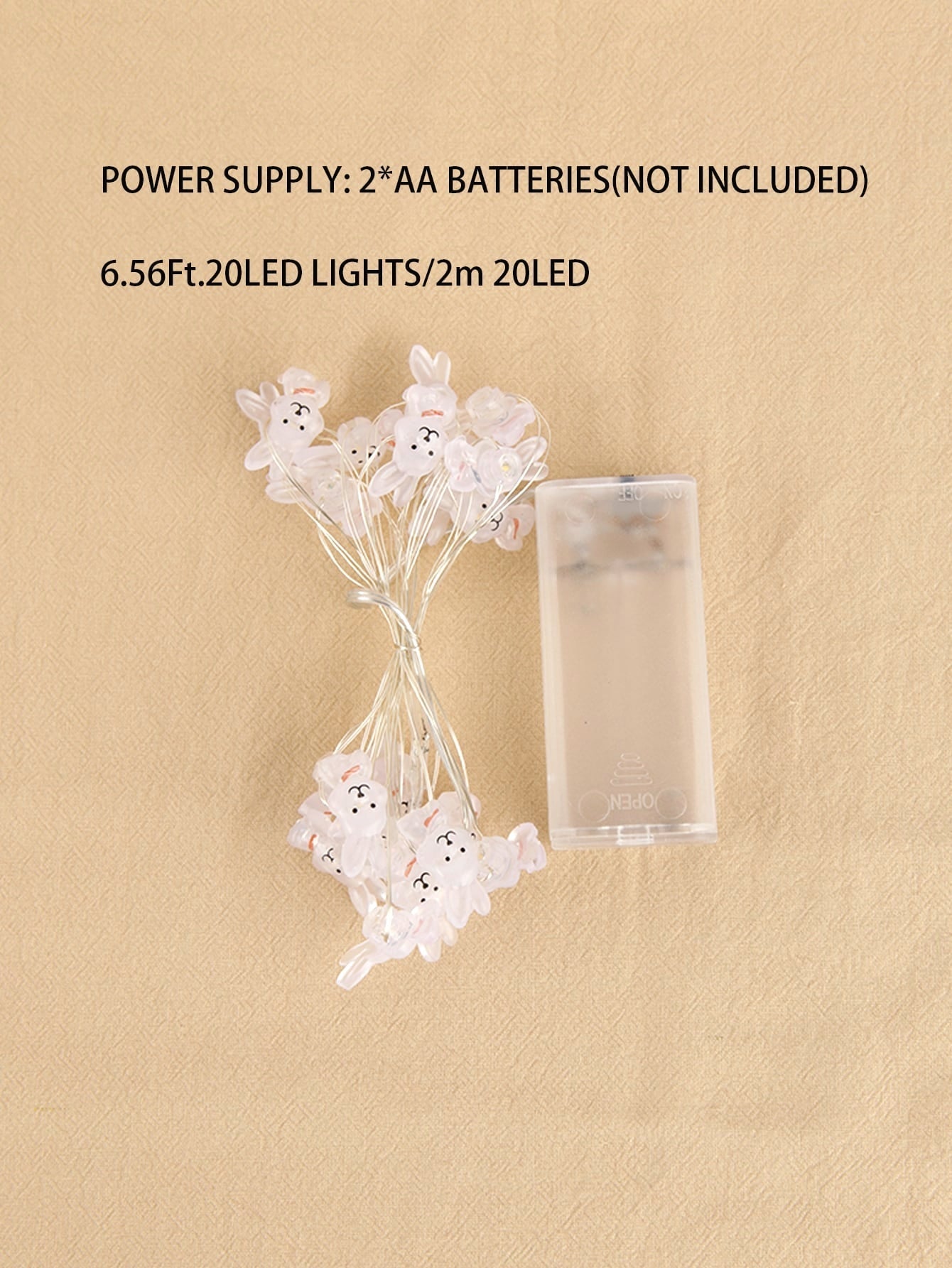 20 LED 2M Rabbit Fairy Lights - Novelty Lighting