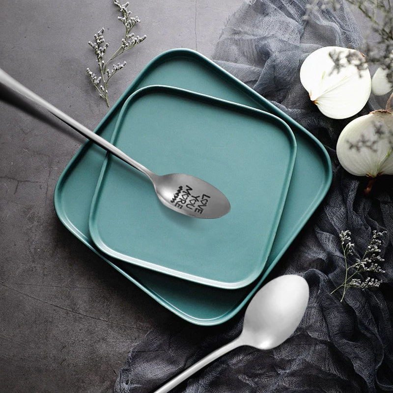 Love You More' Engraved Spoon