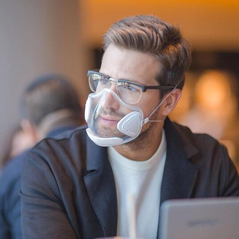 Transparent and reusable face shield