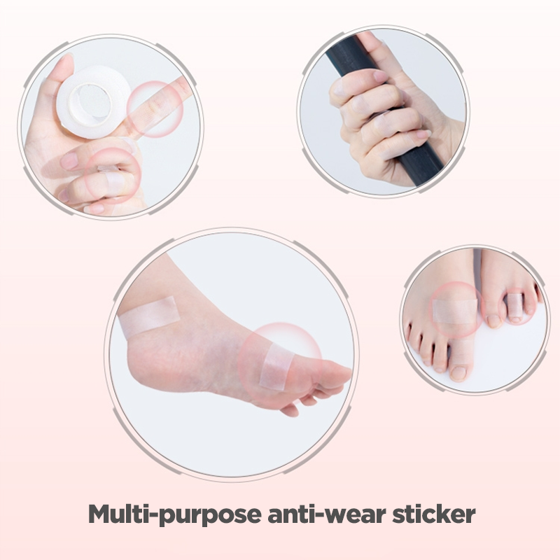 Invisible breathable protective heel pads, 1 roll, 5M
