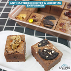 Non-Stick Baking Pan with Divider | 18 Perfect Portions | Even Heat Distribution | CookieCraft