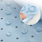 Round non-slip shower mat