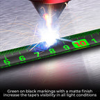 Luminous fluorescent steel measuring tape
