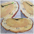 Wood Annual Rings Wall Clock