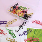 Music Multicolored Metal Paper Clips