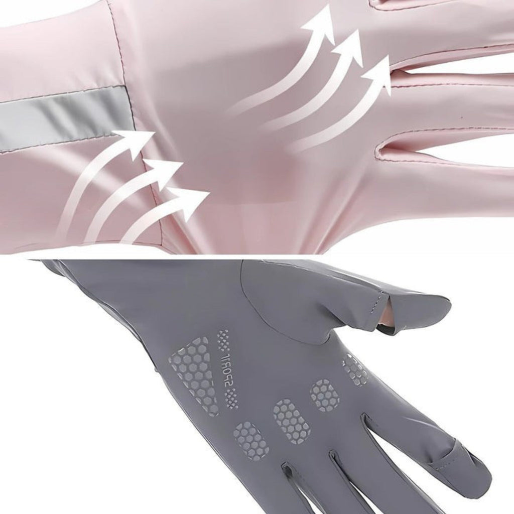 Breathable Cooling Fabric – Open Finger Touchscreen – Lightweight Comfort – Outdoor Driving & Cycling