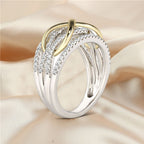 Mother & Daughter Forever Connected Together Ring