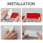 Adhesive dowel-free socket holder