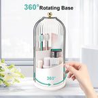 Sliding cover toothbrush storage box