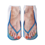 Socks with nail print