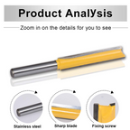 8MM Shaft Double Groove Straight Mill