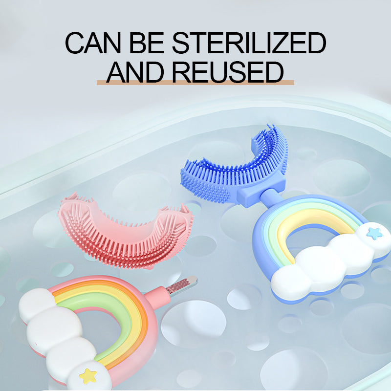 Children's Rainbow U-shaped Toothbrush