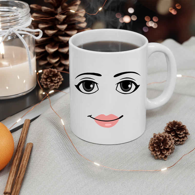Emoji printed ceramic mug