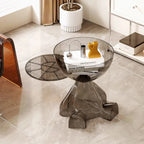 European Acrylic Transparent Space-Saving Coffee Table