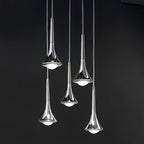 LumiDrop Nordic Design Pendant Light | Drop Shape | Elegant LED Light for Dining Room & Living Room | In Black, Gold & Chrome
