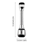AquaFlex Steel – Stainless Steel Faucet Extension with 360° Rotation & Water Saving Function