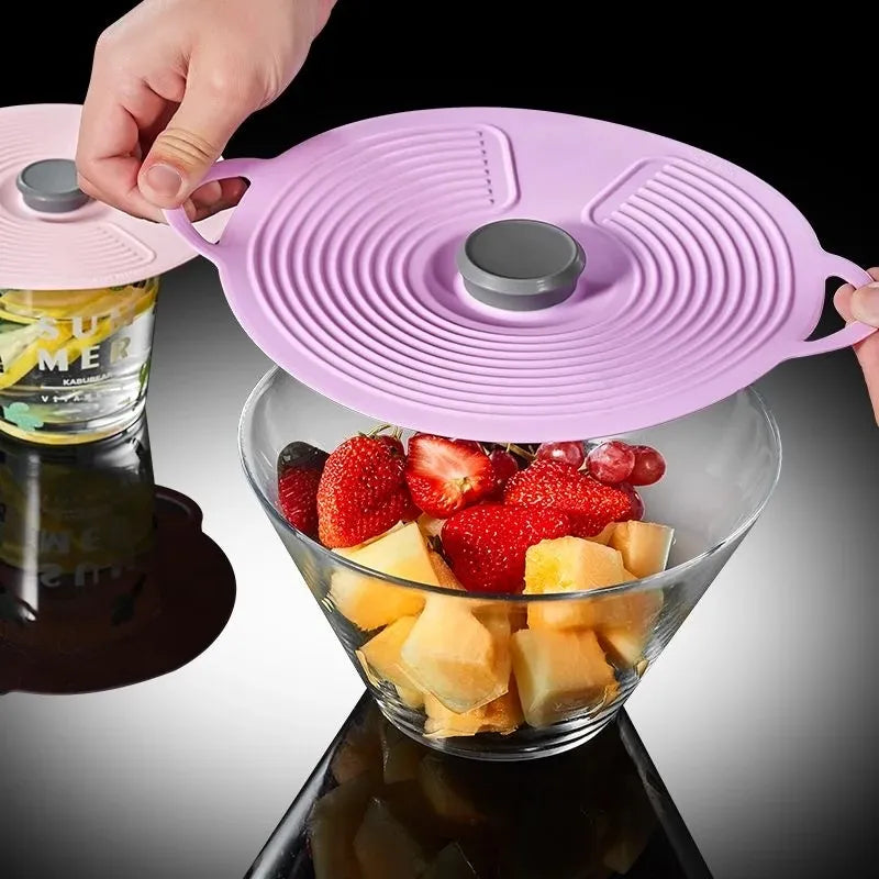 Airtight Suction Cup Silicone Bowl Lid