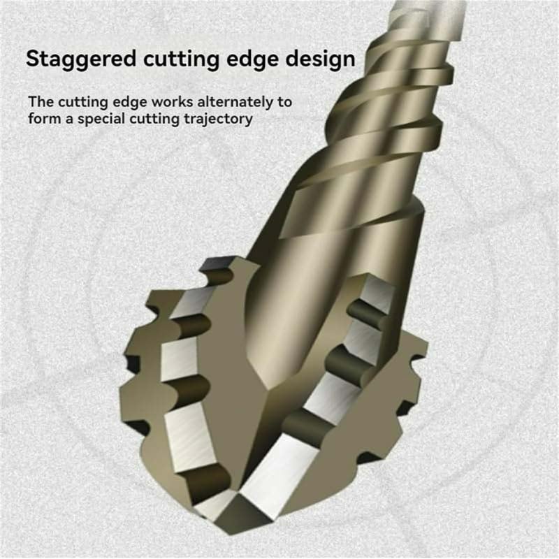 Practical Four Blade Serrated Eccentric Drill