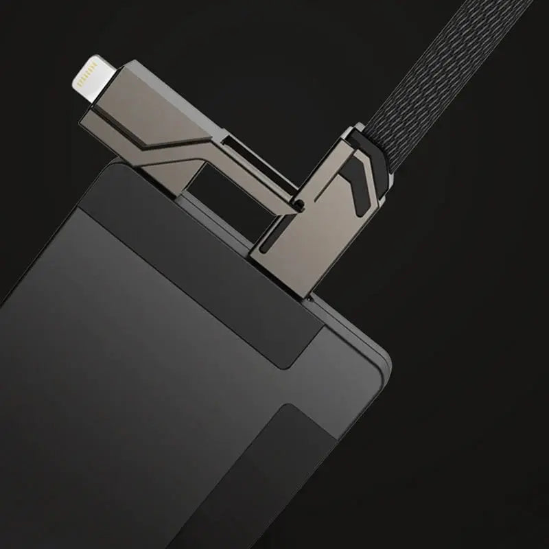 4-in-1 Multi-device Charging Cable — Fast Charging with Anti-tangle Design